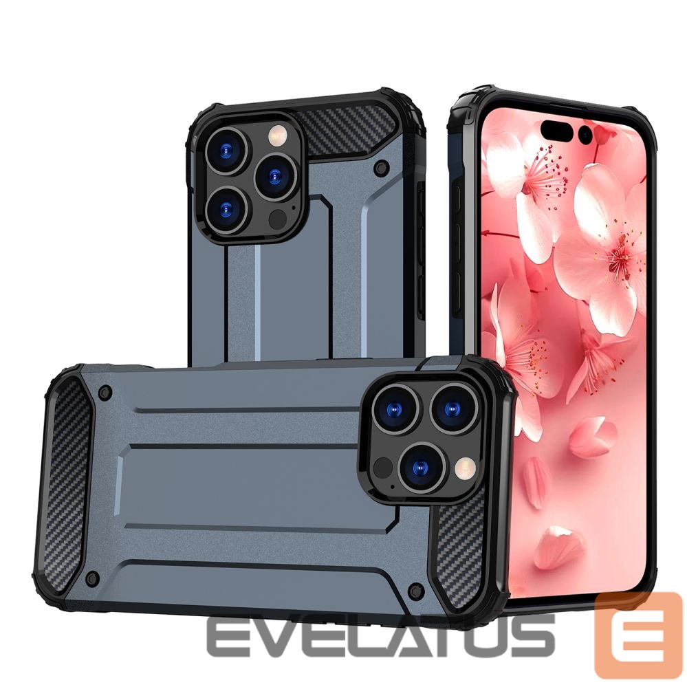 Nugarėlės dėklai Hurtel Hybrid Armor iPhone 16 Pro Case - Blue
