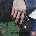 Nugarėlės dėklai Hurtel  Hybrid Armor Camshield iPhone 16 Armored Case with Camera Cover and Stand - Black 