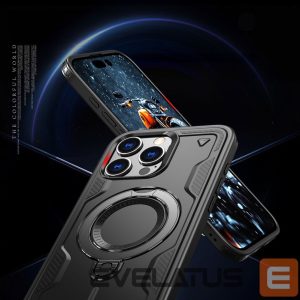 Nugarėlės dėklai Hurtel  Hybrid Armor Trendy Case with MagSafe for iPhone 16 Pro - Black 