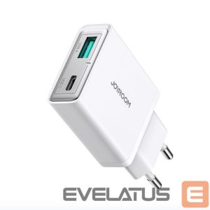 Adapteriai Joyroom  Joyroom JR-TCF14 20W USB-A USB-C Super Slim Wall Charger - White 