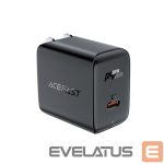 Adapteriai Acefast  Acefast A23 30W GaN USB-C US Wall Charger - Black 