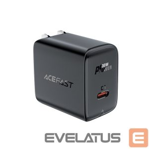 Adapteriai Acefast  Acefast A23 30W GaN USB-C US Wall Charger - Black 