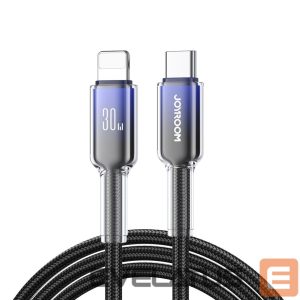 Kabelis Joyroom  Black \ Lightning (male) || USB-C (męski) 