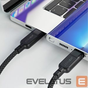 Kabelis Acefast  Acefast C5 USB-C - USB-C / USB-C 2in1 100W 480Mb/s cable - black 