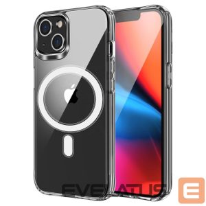 Nugarėlės dėklai iLike Apple Case for iPhone 16 PRO Clear Mag Cover (STR) compatible with MagSafe transparent 