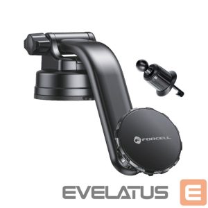 Pieštukas Forcell  Magnetic car phone holder Forcell F-Grip MagLuxe windshield / dashboard / air vent black 