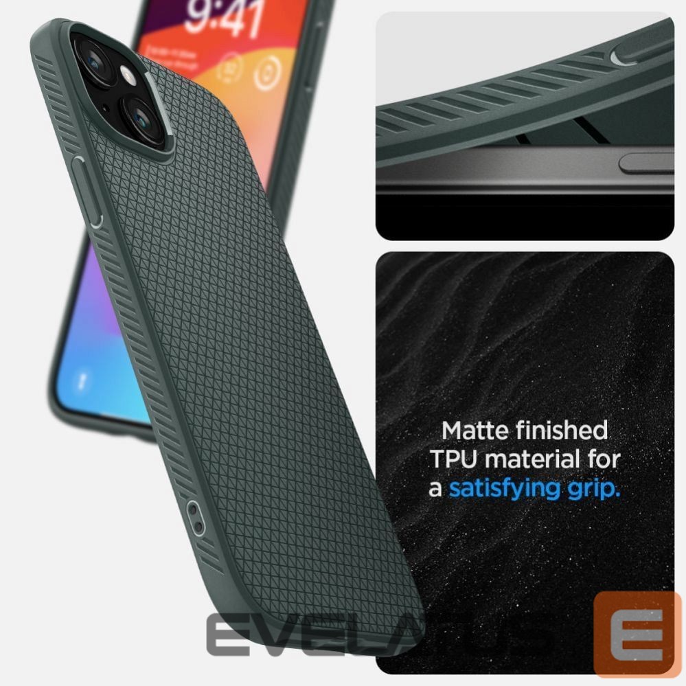 Nugarėlės dėklai Spigen SPIGEN case LIQUID AIR for IPHONE 15 abyss green