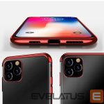 Nugarėlės dėklai Hurtel  Black || Transparent 