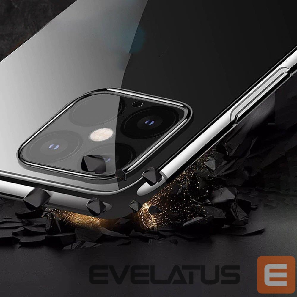 Nugarėlės dėklai Hurtel Black || Transparent