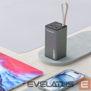 Išorinė baterija Wozinsky  Powerbank Wozinsky K65+ 65W 30000mAh 2x USB-C, 1x USB-A 65W - black 