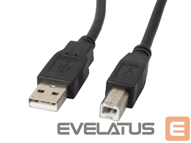 Kabelis Lanberg USB Type-A to USB Type-B 2.0 Cable, 3 m | CA-USBA-11CC-0030-BK | USB Type-A to USB Type-B