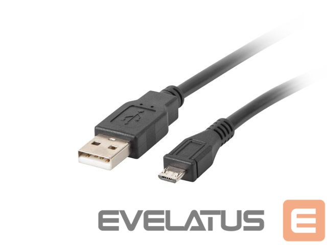 Kabelis Lanberg Micro USB to USB Type-A 2.0 Cable, 1 m | CA-USBM-10CC-0010-BK | Micro USB to USB Type-A