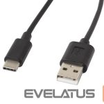 Kabelis Lanberg  USB Type-A to USB Type-C 2.0 Cable, 1.8 m | CA-USBO-10CC-0018-BK | USB Type-A to USB Type-C 