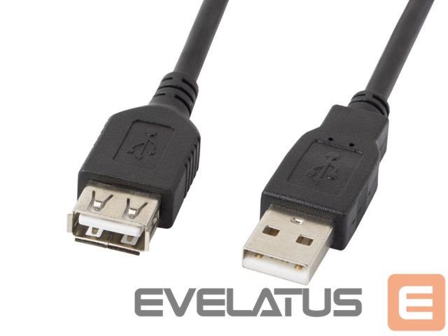 Kabelis Lanberg USB-A 2.0 Cable, 3 m | CA-USBE-10CC-0030-BK | USB Type-A to USB Type-A