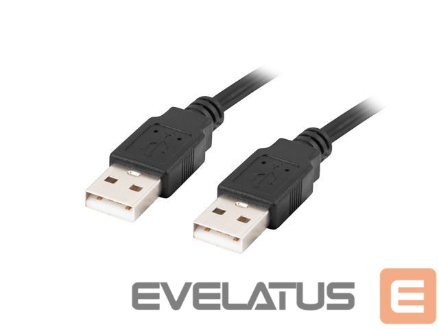 Kabelis Lanberg Cable USB-A 2.0 | CA-USBA-20CU-0018-BK | USB Type-A to USB Type-A