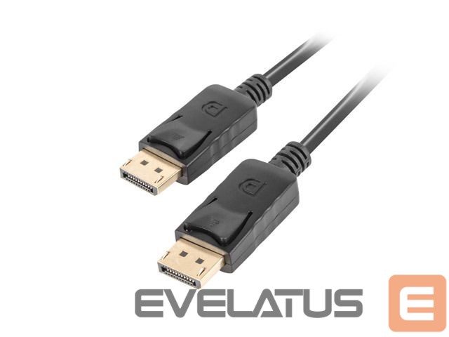 Kabelis Lanberg DisplayPort Cable 19 Pin V1.2 4K | CA-DPDP-10CC-0005-BK | DisplayPort to DisplayPort
