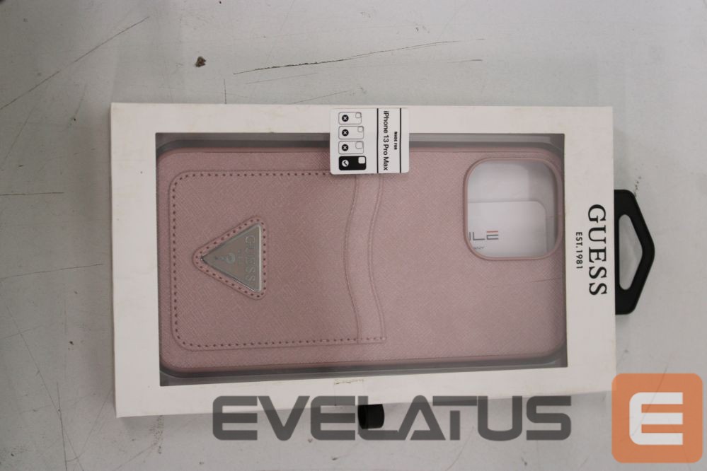 Nugarėlės dėklai Guess SALE OUT. GUHCP13XPSATPP iPhone 13 Pro Max 6,7" różowy/pink hardcase SaffianoTriangle Logo Cardslot DIRTY PACKAGING | DIRTY PACKAGING