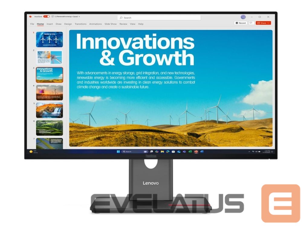 Monitoriai Lenovo ThinkVision P24QD-40 23.8 2560x1440/HDMI/3Y Warranty |