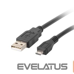 Kabelis Lanberg  USB Micro (M) to USB-A (M) 2.0 Cable | CA-USBM-10CC-0018-BK 