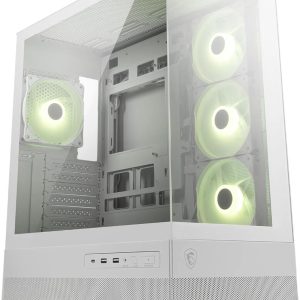 Kompiuterio dėžė MSI  | PC Case | MAG PANO 110R PZ WHITE | White | Mid-Tower | Power supply included No 