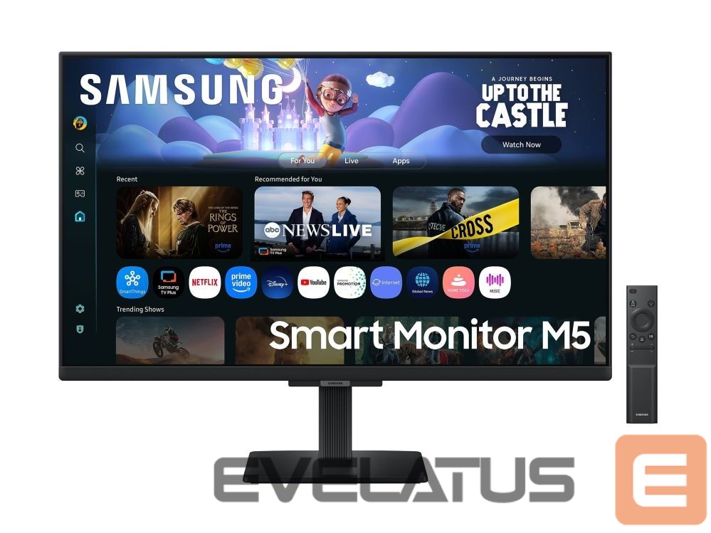 Monitoriai Samsung LS27FM500EUXEN 27" Smart Monitor M5 M50F 1920x1080/16:9/250cd/m2/5ms, HDMI, USB, DP |