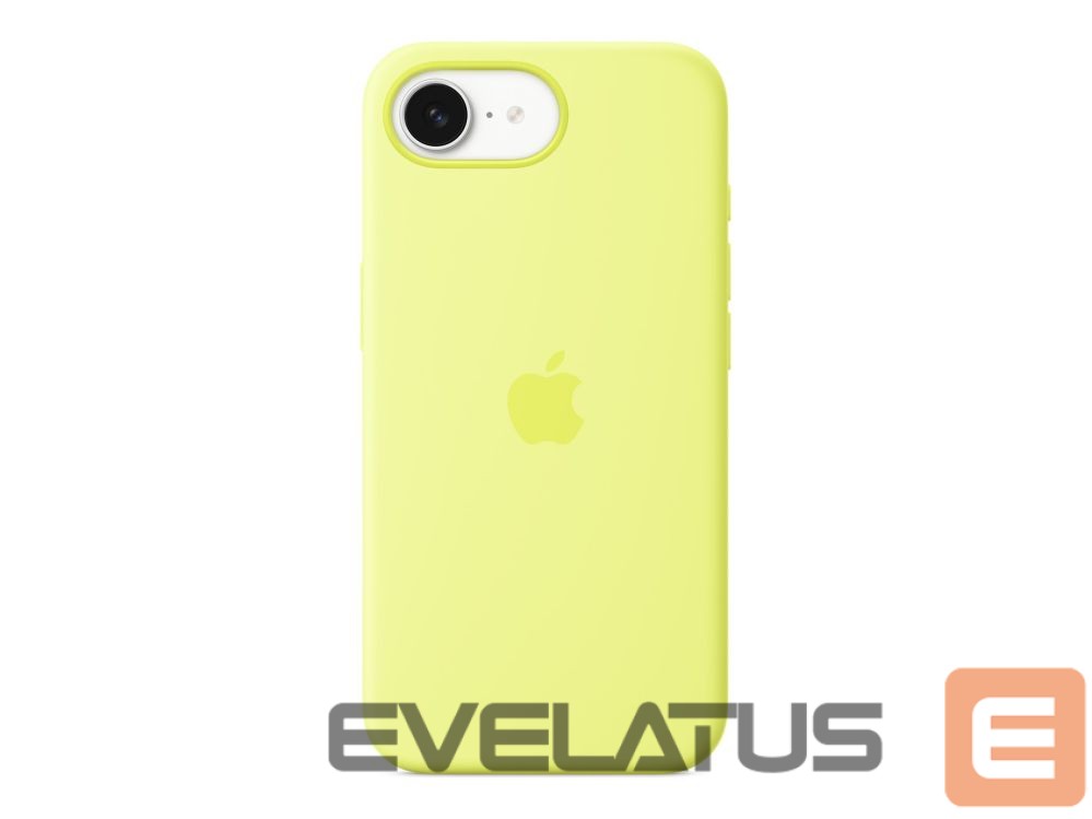 Nugarėlės dėklai Apple iPhone 16e Silicone Case – Neon Yellow |