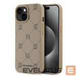 Nugarėlės dėklai Karl Lagerfeld Apple Karl Lagerfeld PU Karl Heads Pattern MagSafe Case for iPhone 15 Beige 