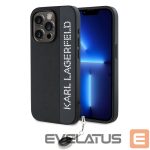 Nugarėlės dėklai Karl Lagerfeld Apple Karl Lagerfeld PU Saffiano Rhinestone Charm Case for iPhone 15 Pro Max Black 