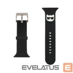 Dirželis Karl Lagerfeld Apple Watch 38/40/41mm Choupette Head Watch Strap Black
