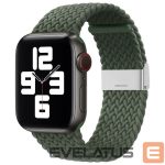 Dirželis iLike  Watch 38/40/41mm Braided Fabric Strap Green