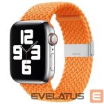 Dirželis iLike Apple Watch 38/40/41mm Braided Fabric Strap Orange