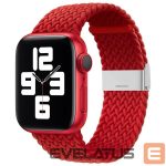 Dirželis iLike Apple Watch 42/44/45mm Braided Fabric Strap Red