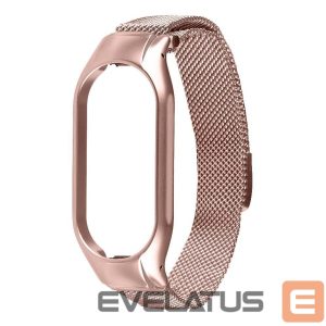 Dirželis Tactical Xiaomi Loop Magnetic Steel Band Mi Band 7 Rose