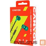 Laidinės ausinės Canyon  SEP-4 Stereo earphone with microphone 1.2m flat cabl 