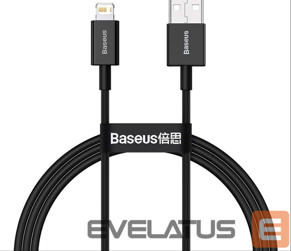 Kabelis Baseus Cable Superior USB - Lightning 1,0 m 2,4A Black