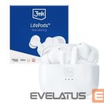 Belaidės ausinės 3MK  LifePods Protection Bluetooth 5.3 ANC technology White