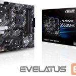 Intel procesoriaus pagrindinė plokštė Asus  PRIME B550M-K Memory slots 4, Processor family AMD, Micro ATX, DDR4, Processor socket AM4, Chipset AMD B 