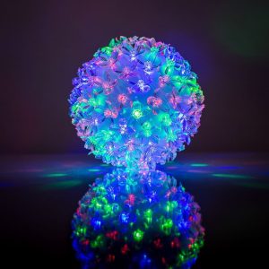 Kambarių girlianda iLike N/A Bumba ar puķēm RS-209 100LED D-14cm Multi Color