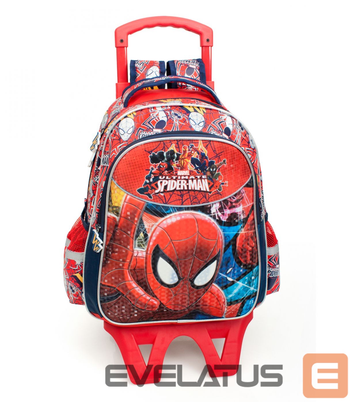 Krepšiai ir portfeliai Marvel Premium Ceļa soma zēniem 2 vienā Ultimate Spiderman 3D Deluxe XL 40210C Red