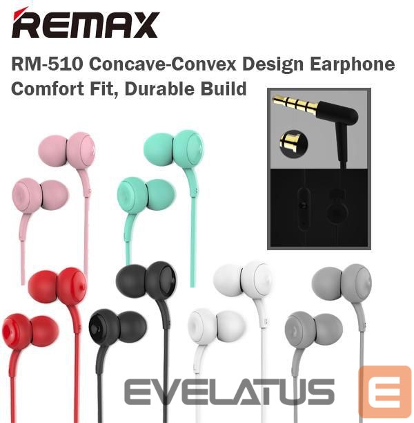 Laidinės ausinės Remax Universal Earphone RM-510 Black