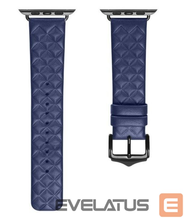 Dirželis Dux Ducis Strap Leather Watch 7 Band 7/6/5/4/3/2 / SE (41/40 / 38mm) Wristband Bracelet Genuine Leather Bracelet Blue Blue