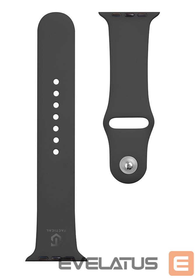 Dirželis Tactical Apple Watch 42/44/45mm Silicone Strap Black