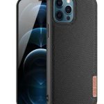 Nugarėlės dėklai Dux Ducis Apple Phone 12 Pro Max Fino case covered with nylon material Black