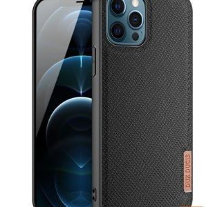 Nugarėlės dėklai Dux Ducis Apple Phone 12 Pro Max Fino case covered with nylon material Black