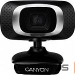 Vaizdo kamera Canyon  Webcam 720P HD with USB2.0 connector 360 Black