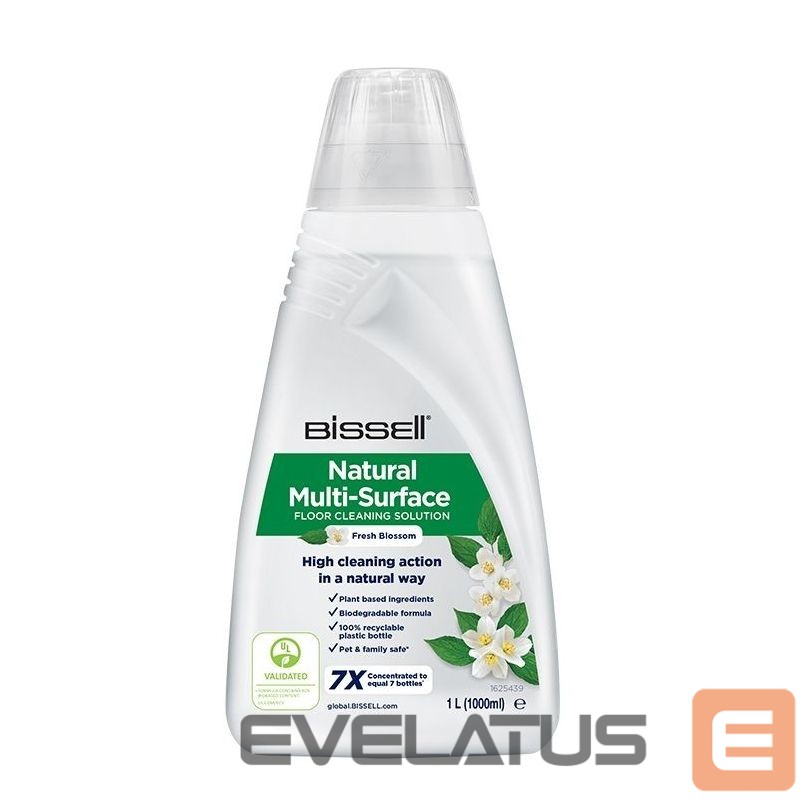 Dulkių siurblio priedas Bissell Natural Multi-Surface Floor Cleaning Solution for CrossWave, SpinWave, SpinWave Robot & HydroWave machines, 1000 ml