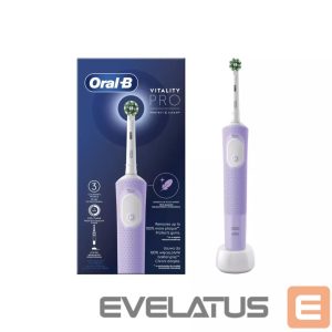 Dantų šepetėlis Oral-B  Electric Toothbrush D103 Vitality Pro Rechargeable, For adults, Number of brush heads included 1, Lilac Mist, Number of teeth brushing modes 3 