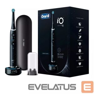 Dantų šepetėlis Oral-B  Electric Toothbrush iO Series 10 Rechargeable, For adults, Number of brush heads included 1, Cosmic Black, Number of teeth brushing modes 7 
