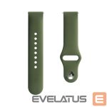 Dirželis Evelatus  Evelatus 20mm Silicone Loop Watch Straps (S/M 110mm) Olive