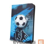 Knygos tipo dėklas iLike  Universal case Football for tablet 7-8 Blue